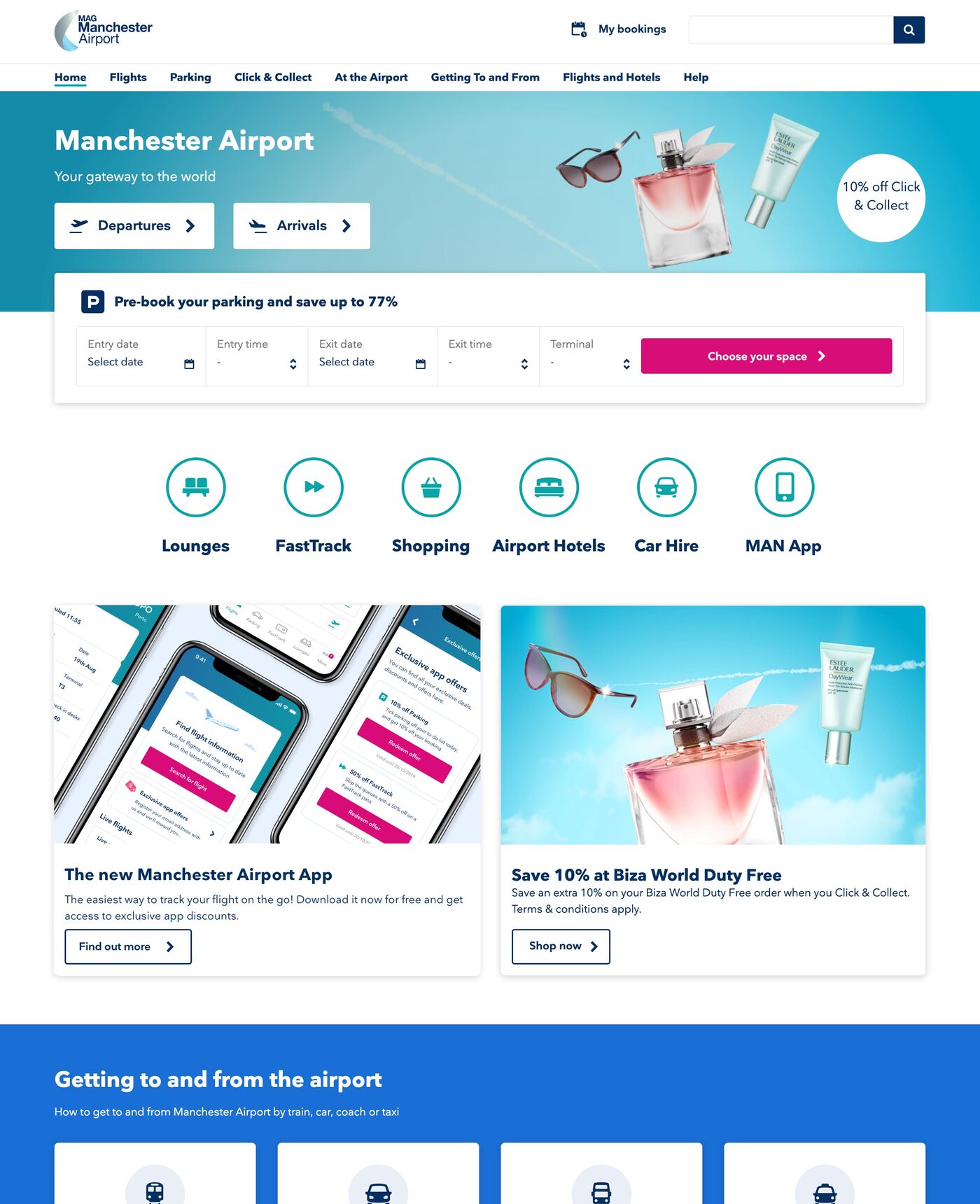 A download call-out built into the mag.co.uk homepage