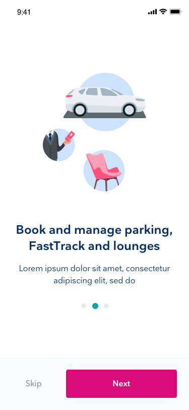 Onboarding: setting up a trip